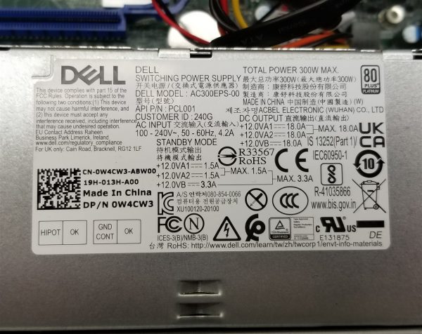 Dell Precision 3450 SFF Core i5-11600 2.8GHz 16GB 256GB NVMe+500GB Windows 11 PC - Image 9
