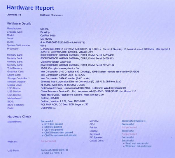 Dell OptiPlex 5060 SFF Core i5-8500 3GHz 12GB 256GB NVMe Win11 Desktop Computer - Image 2