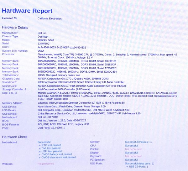 Dell OptiPlex 5040 SFF i3-6100 3.70GHz 20GB 512GB M.2 SSD Win11 PC Quadro K620 - Image 2