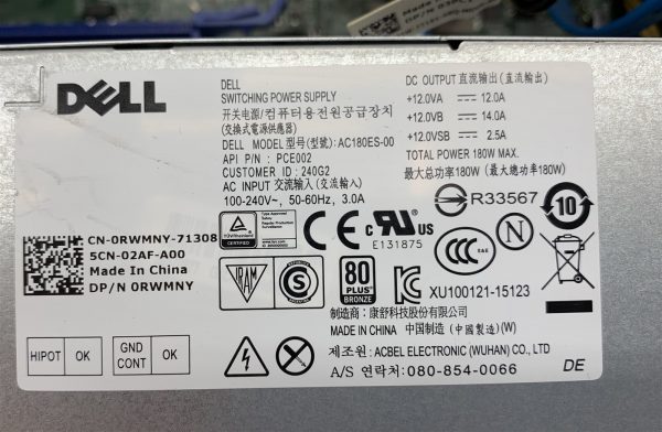 Dell OptiPlex 7040 SFF Intel i5-6500 3.20GHz 16GB 1TB SSD Win10 Professional PC - Image 9