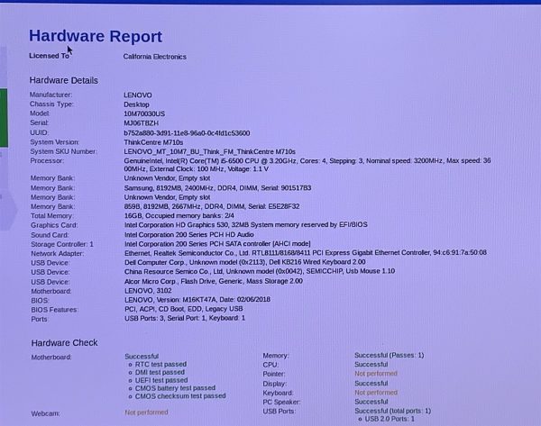 Lenovo ThinkCentre M710S SFF i5-6500 3.2GHz 16GB 600GB SSD Windows 10 PRO PC - Image 2