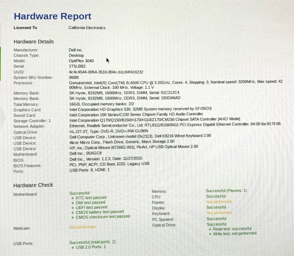 Dell OptiPlex 3040 SFF Desktop i5-6500 3.2GHz 16GB 256GB SSD Win10 PRO Computer - Image 2
