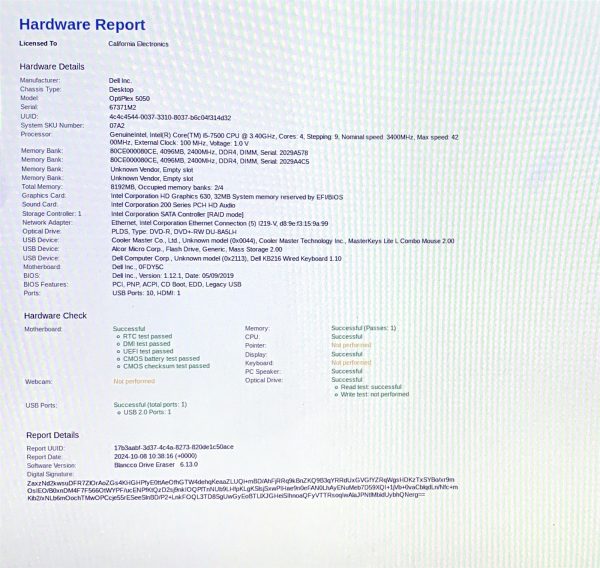 Dell OptiPlex 5050 SFF PC Intel i5-7500 3.40GHz 8GB 256GB M.2+250GB SSD Win 11 - Image 11