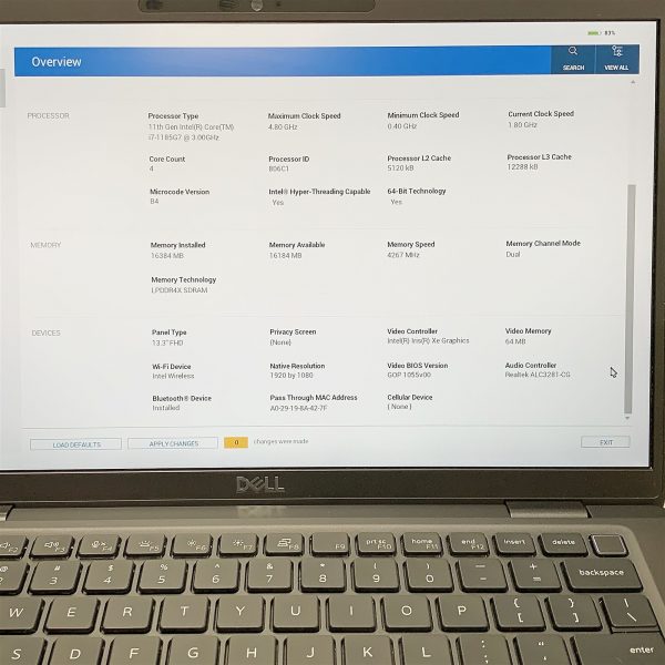 Dell Latitude 7320 Laptop i7 1185G7 3.00GHZ 13.3" FHD 16GB 1TB NVMe Windows 11 - Image 2