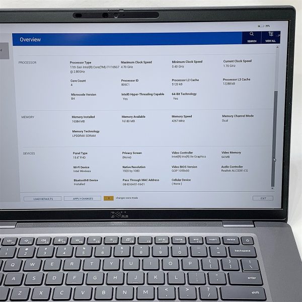 Dell Latitude 7520 Laptop i7 1165G7 2.80GHZ 15.6" FHD 16GB 512GB NVMe Windows 11 - Image 2