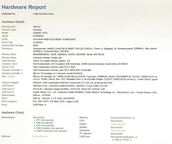 Dell OptiPlex 7070 MFF i5-9500T 2.20GHz 16GB 512GB NMVe Win11 Pro 24H2 Micro PC - Image 9