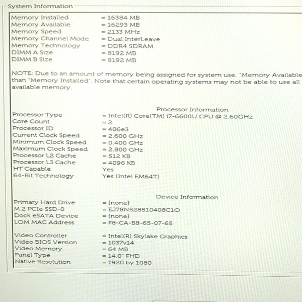 Dell Latitude E7470 14" FHD Intel i7-6600U 2.60GHz 16GB 512GB NVMe Windows 11 - Image 9