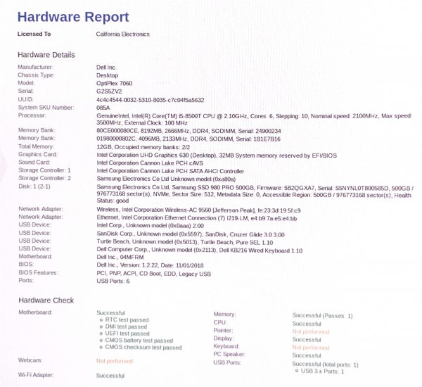 Dell OptiPlex 7060 Micro MFF i5-8500T 2.1GHz 12GB 500GB NVMe Win11 Pro 24H2 WIFI - Image 2