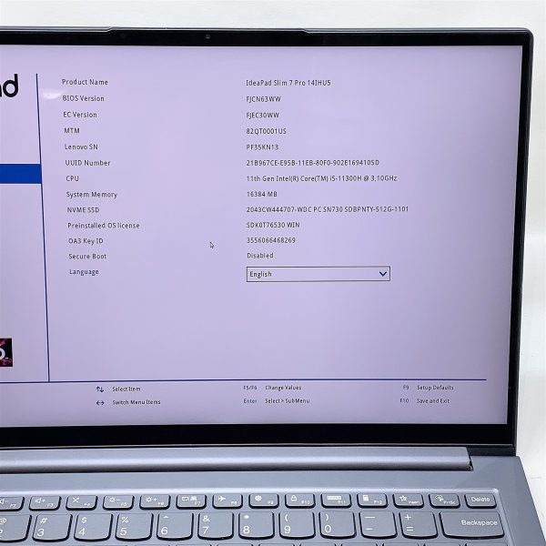 Lenovo Slim 7 14IHU5 Laptop i5 11300H 3.10GHZ 14" Touch 16GB 512GB NVMe Win 11 - Image 2