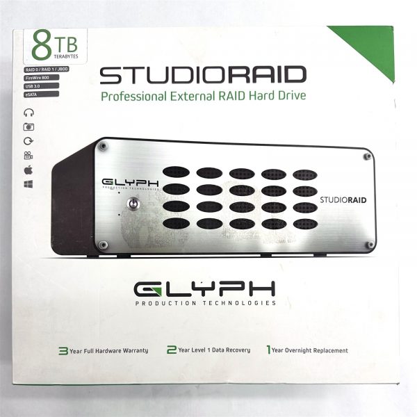 Glyph StudioRaid 8TB External HDD RAID 0 1 JBOD Firewire FW 800 USB 3 SR8000 - Image 7