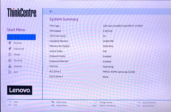Lenovo ThinkCentre M70q Gen 4 i7-13700T 1.4GHz 16GB 512GB NVMe W11P 24H2 WiFi PC - Image 10