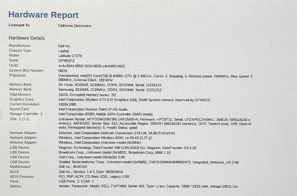 Dell Latitude E7270 Laptop i5 6300U 2.40GHZ 12.5" FHD 16GB 256GB M.2 Windows 11 - Image 2