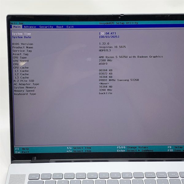 Dell Inspiron 5625 Laptop Ryzen 5625U 2.3GHZ 16" FHD+ 16GB 512GB NVMe Windows 11 - Image 2