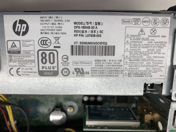 HP ProDesk 400 G5 SFF Computer i5-8500 3GHz 32GB 256GB NVMe+600GB W11P 24H2 WIFI - Image 7