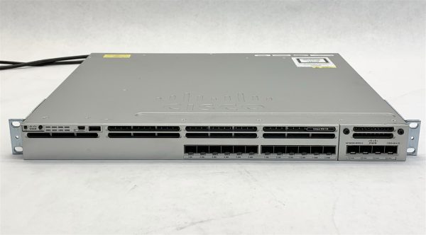 Cisco WS-C3850-12S-E 12-Port SFP Managed Network Switch w/C3850-NM-4-1G + 2*PSU - Image 2