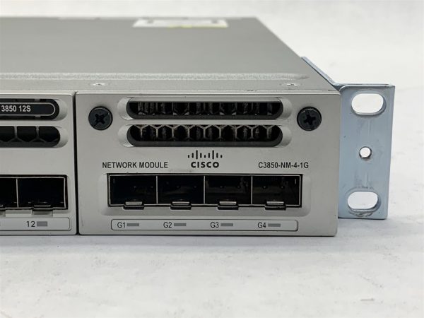 Cisco WS-C3850-12S-E 12-Port SFP Managed Network Switch w/C3850-NM-4-1G + 2*PSU - Image 3