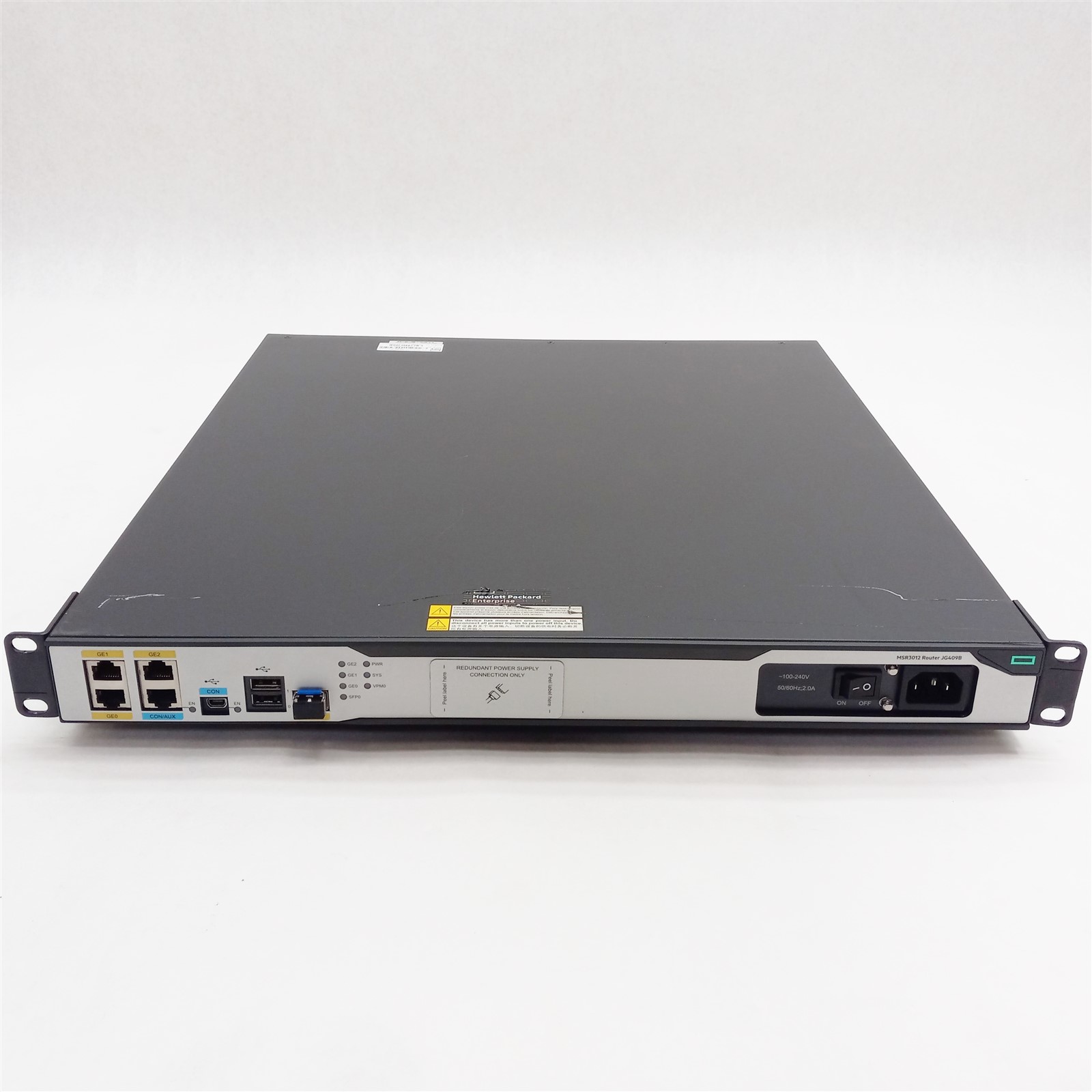 HPE HP MSR3012 MSR3000 Series AC Comware 3-Port Gigabit Managed Router JG409B - Image 2