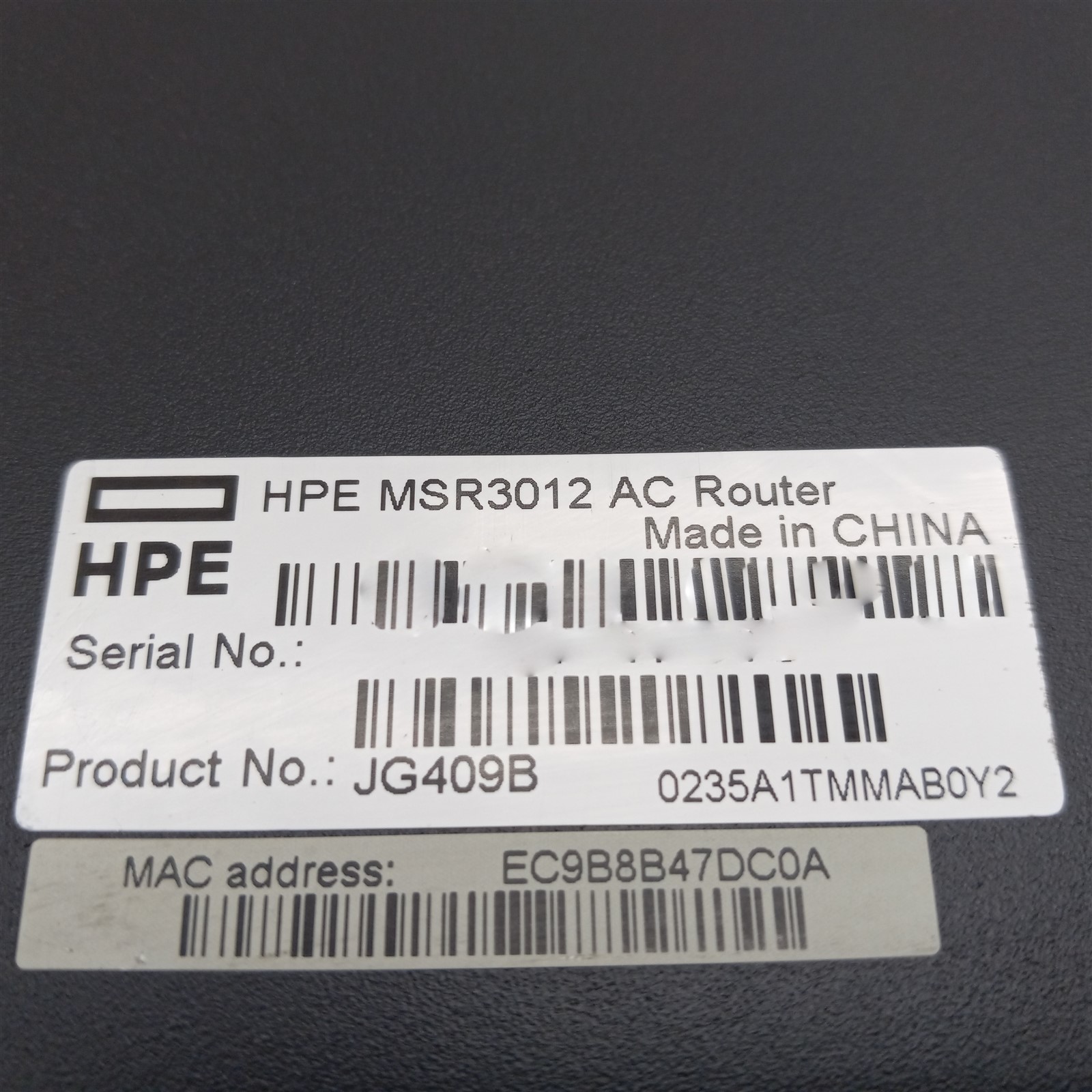 HPE HP MSR3012 MSR3000 Series AC Comware 3-Port Gigabit Managed Router JG409B - Image 5