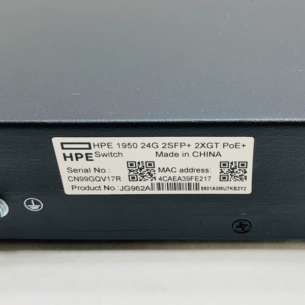 HPE OfficeConnect 1950-24G-2SFP+ 2XGT PoE+ 24Port Gigabit Ethernet Switch JG962A - Image 6