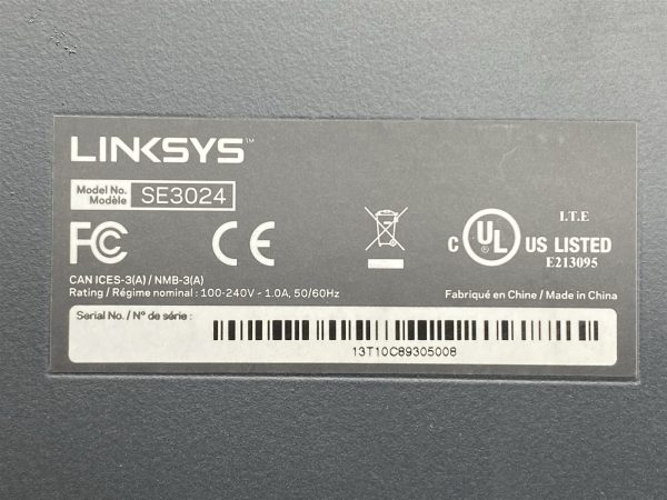 Linksys SE3024 Metallic 24-Port Gigabit Ethernet Switch Unmanaged - Image 4