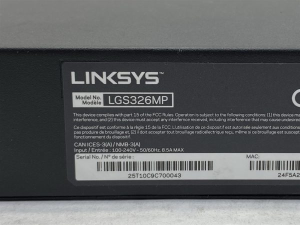 Linksys Business LGS326MP 26-Port Managed Smart Gigabit PoE+ Network Switch - Image 4