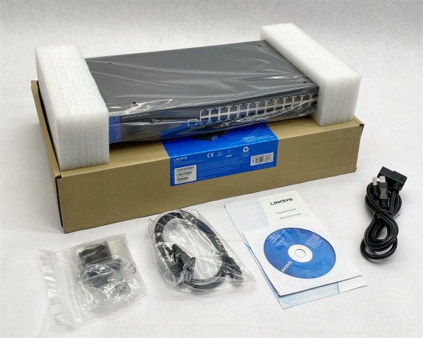 Linksys LGS528 Business 28-Port Managed Gigabit Ethernet Network Switch NEW