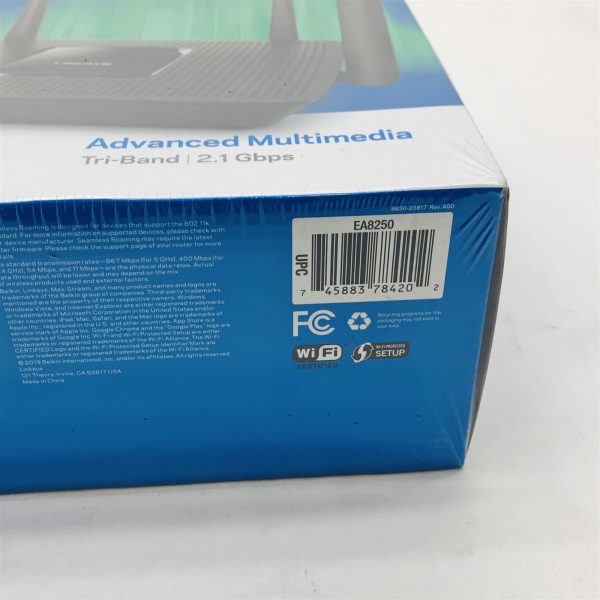 Linksys EA8250 Max-Stream AC2150 Mu-Mimo Tri-Band WiFi 5 Router *Sealed New* - Image 6