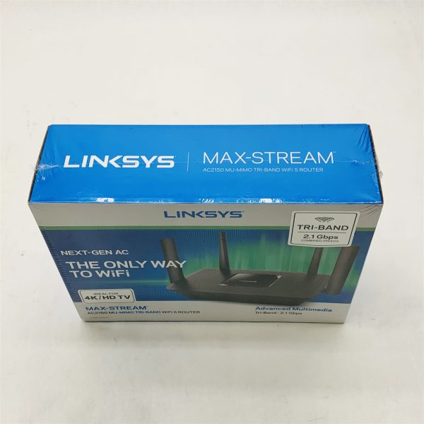 Linksys EA8250 Max-Stream AC2150 Mu-Mimo Tri-Band WiFi 5 Router *Sealed New* - Image 4