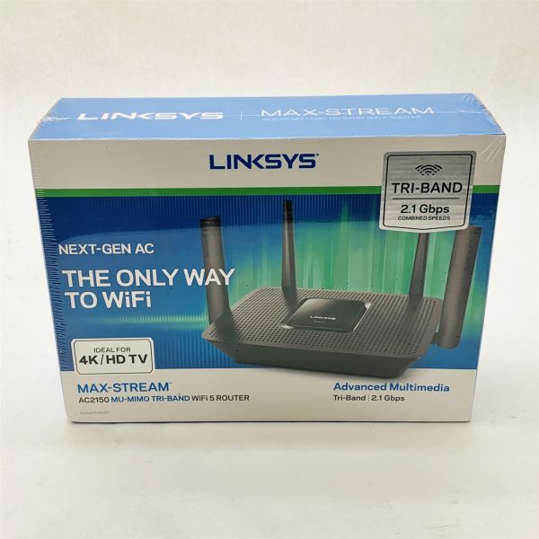 Linksys EA8250 Max-Stream AC2150 Mu-Mimo Tri-Band WiFi 5 Router *Sealed New* - Image 2