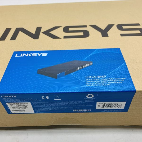 Linksys LGS326MP PoE+ Smart 26-Port Gigabit Network Switch MP *Sealed New* - Image 3