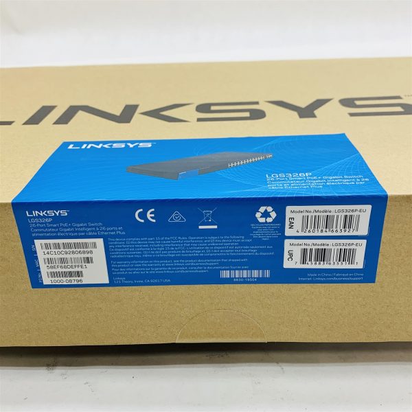 Linksys LGS326P-EU 26-Port Smart Managed Gigabit PoE+ Network Switch Sealed New - Image 3