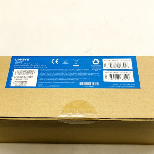 Linksys LGS326P-EU 26-Port Smart Managed Gigabit PoE+ Network Switch Sealed New - Image 5