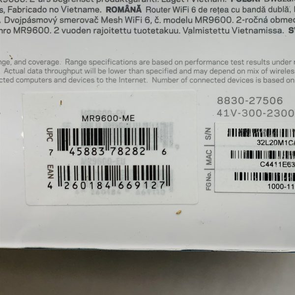 Linksys MR9600-ME Dual-Band (ME Version) WiFi 6 AX6000 WiFi Router *Sealed New* - Image 5