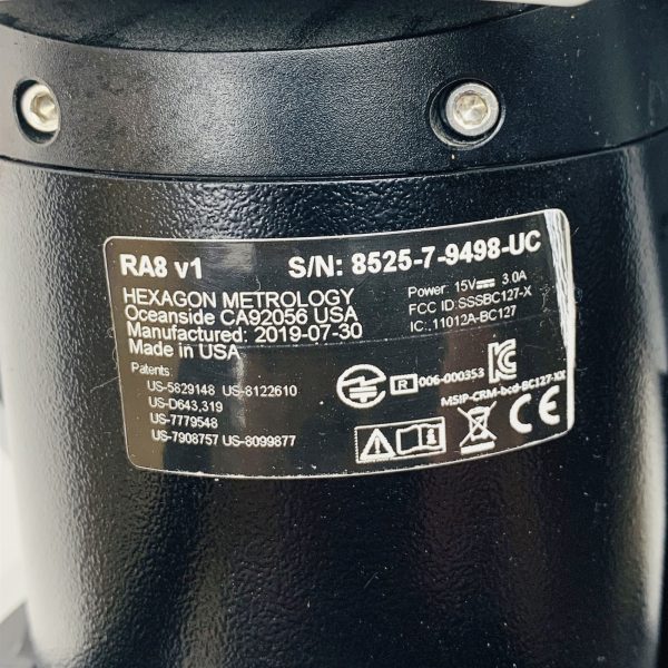 Romer 8525-7 Absolute Measuring Arm RA8 V1 Hexagon 7-Axis 2.5 Meter Portable CMM - Image 7