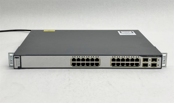 Cisco 3750G WS-C3750G-24TS-S1U V05 24-Port Managed Gigabit Ethernet Switch - Image 2