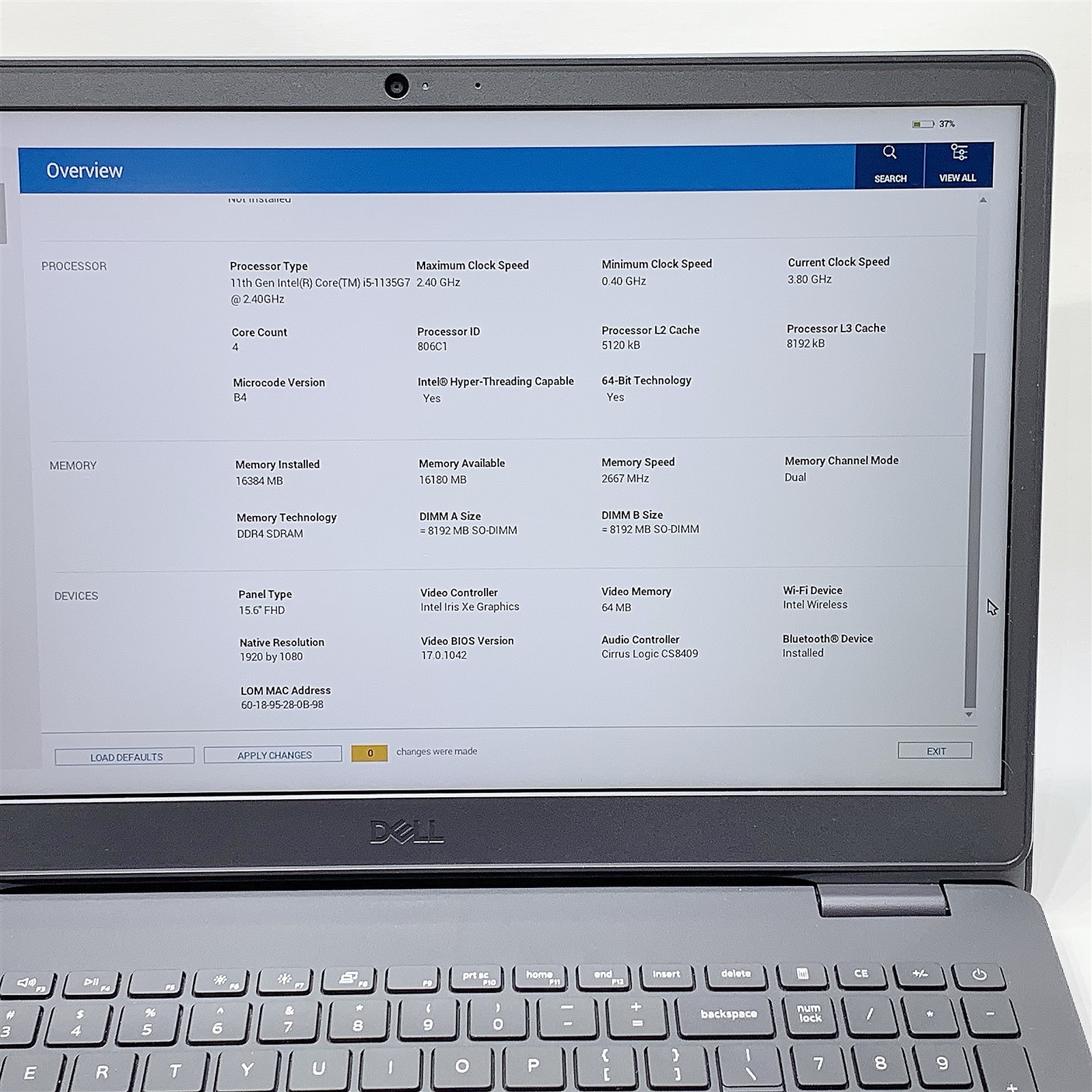 Dell Inspiron 3501 Laptop i5 1135G7 2.40GHZ 15.6" FHD 16GB 512GB NVMe Windows 11 - Image 2