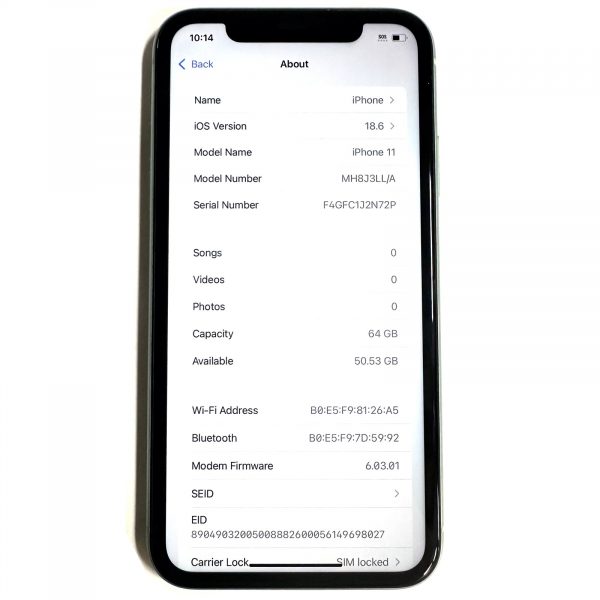Apple iPhone 11 64GB Green AT&T Locked Used Good iOS 18.6 MWHU2LL/A A2111 - Image 5
