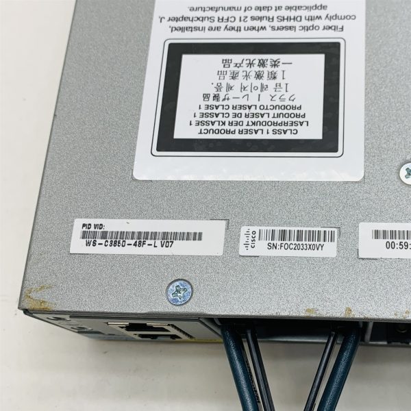 Cisco Catalyst 3850 48-Port PoE+ Gigabit Switch WS-C3850-48F-L V07 w/2*1100W PSU - Image 6
