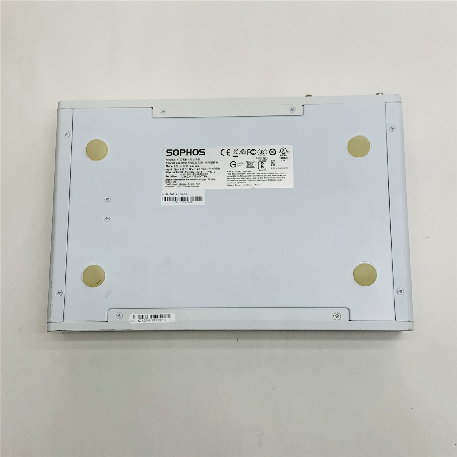 Sophos XG 125 Rev 3 VPN Network Firewall Security Appliance (Mfg August 2018) - Image 5