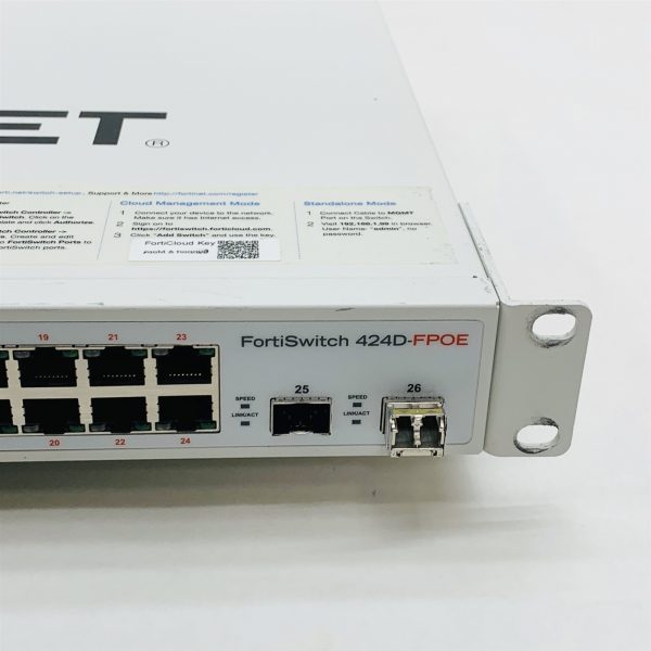 Fortinet FortiSwitch 424D-FPOE Secure Access 24-Port Network Switch FS-424D-FPOE - Image 3