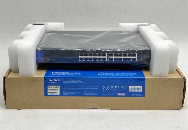 Linksys LGS328MPC 24 Port Managed Gigabit Ethernet Network PoE+ Switch NEW - Image 2