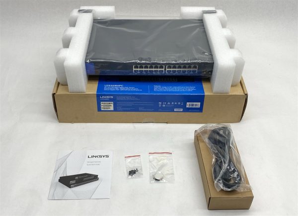 Linksys LGS328MPC 24 Port Managed Gigabit Ethernet Network PoE+ Switch NEW
