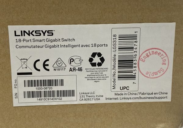 Linksys LGS318 18-Port Business Smart Gigabit Managed Network Switch New - Image 5
