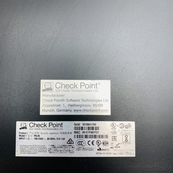 CheckPoint PB-20 5100 Next Generation Security Gateway Advanced Threat Firewall - Image 6