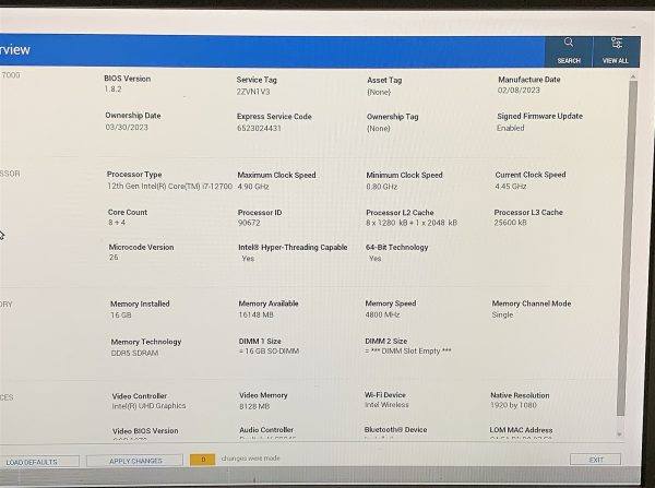 Dell OptiPlex 7000 Micro PC Intel i7 12700 1.60GHZ 16GB RAM 1TB NVMe Windows 11 - Image 2