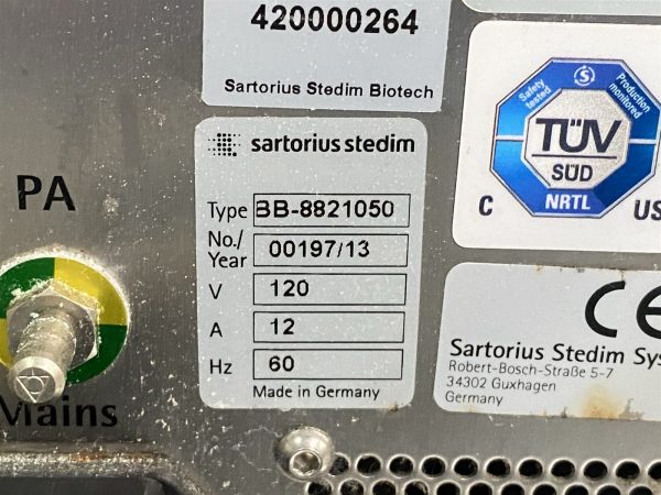 Sartorius Stedim BIOSTAT B Fermentor Bioreactor System BB-8821050 w/ Stirrer - Image 8