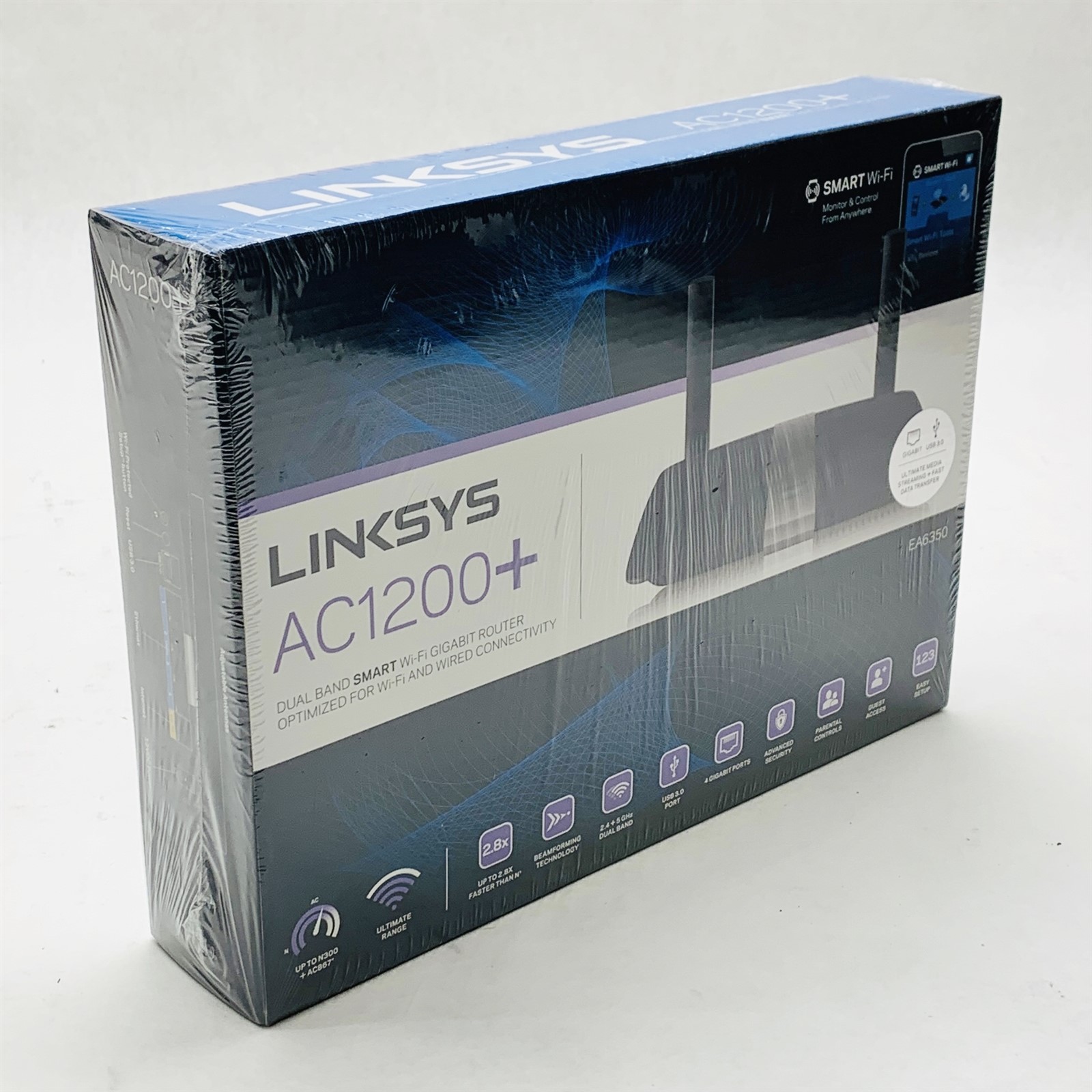 Linksys EA6350 AC1200+ Dual Band Smart WiFi Wireless Gigabit Router *Sealed New*