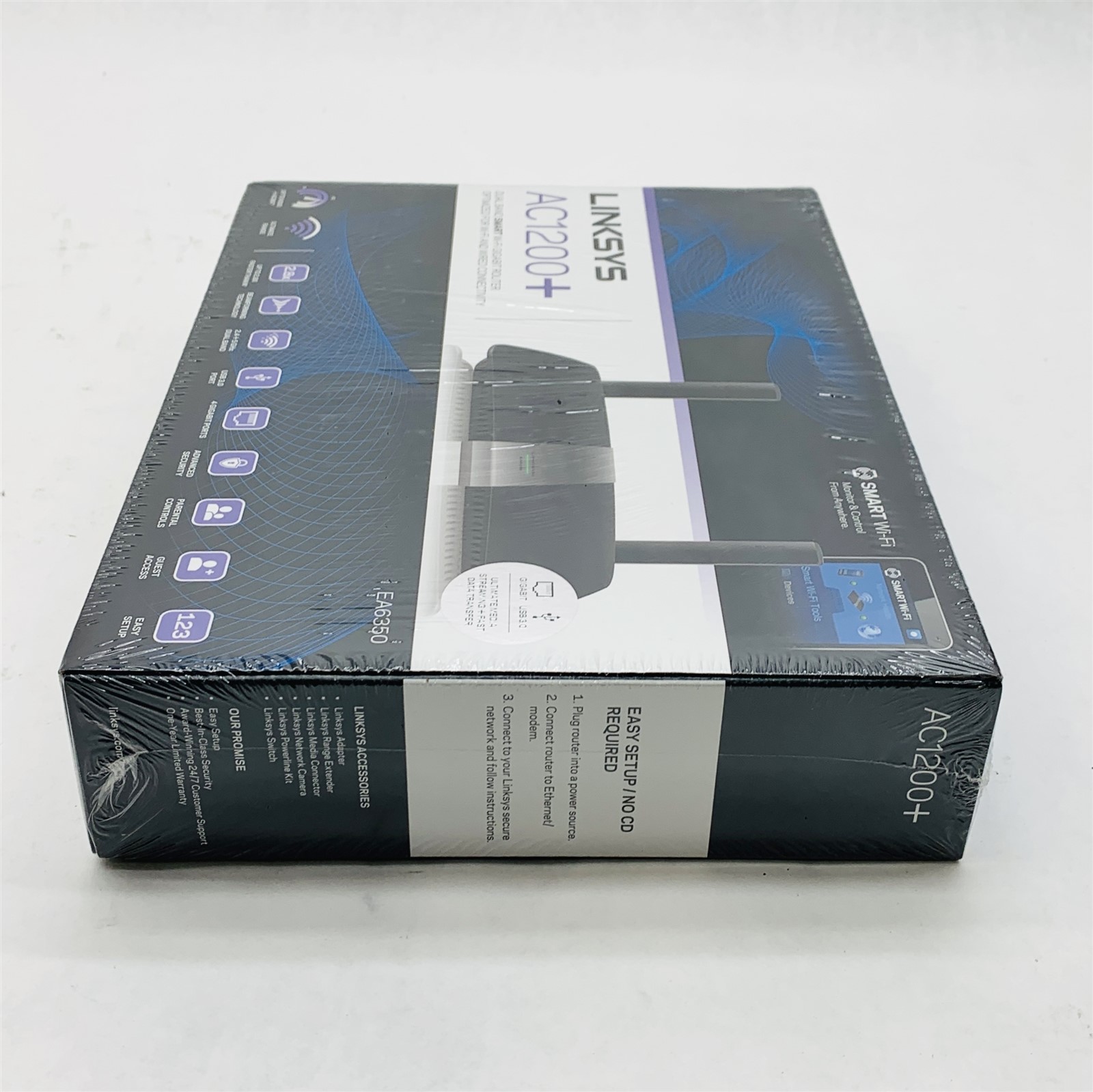 Linksys EA6350 AC1200+ Dual Band Smart WiFi Wireless Gigabit Router *Sealed New* - Image 5