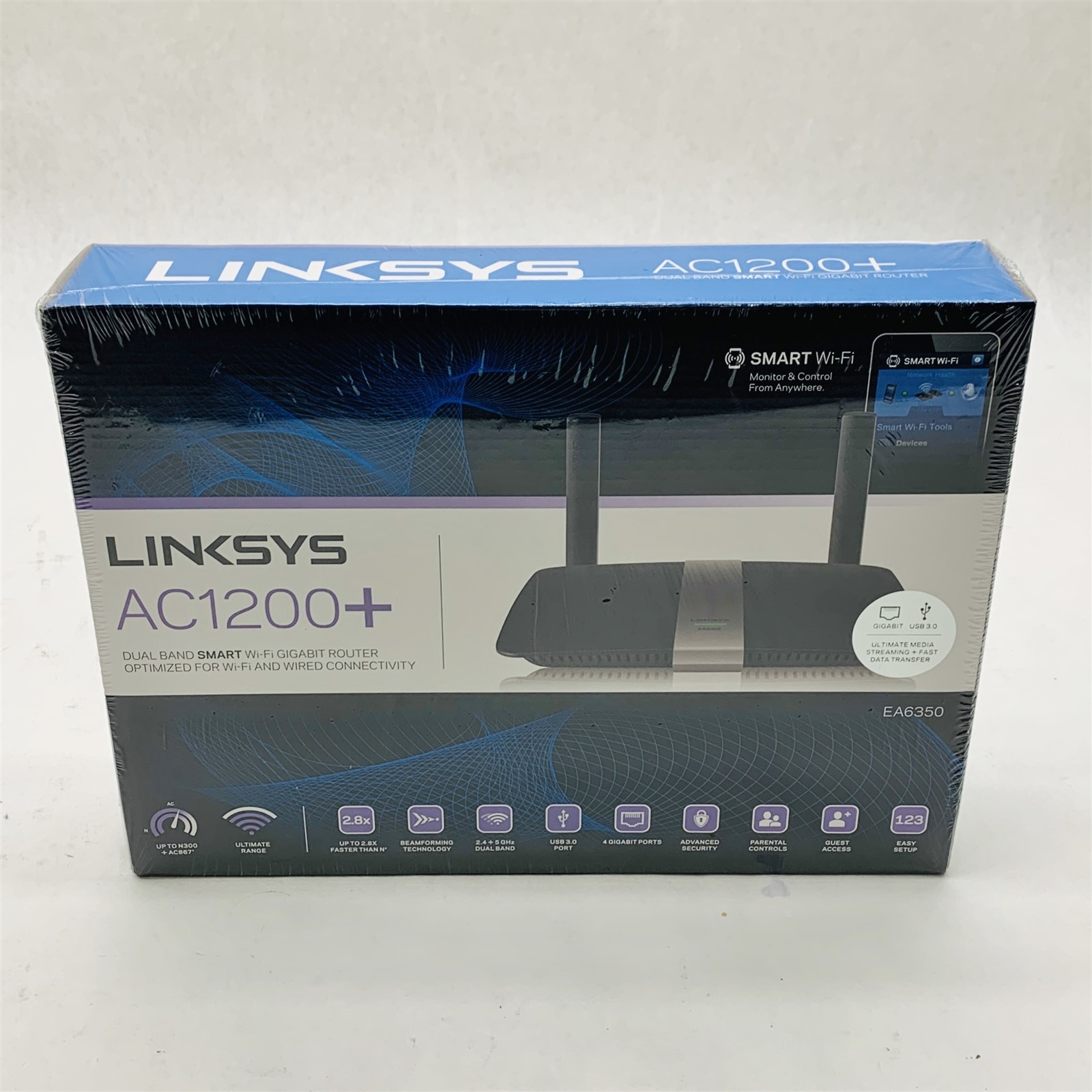 Linksys EA6350 AC1200+ Dual Band Smart WiFi Wireless Gigabit Router *Sealed New* - Image 2