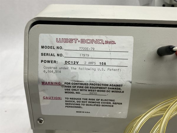 West-Bond 7700E-79 Manual Thermosonic Ball to Wedge Wire Bonder - Image 12